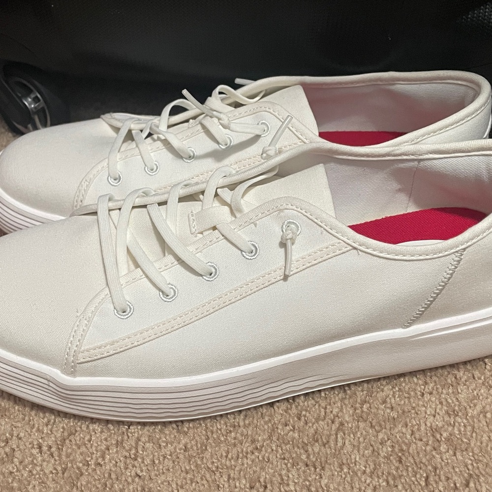 Hey Dude White Loafers & Slip-Ons